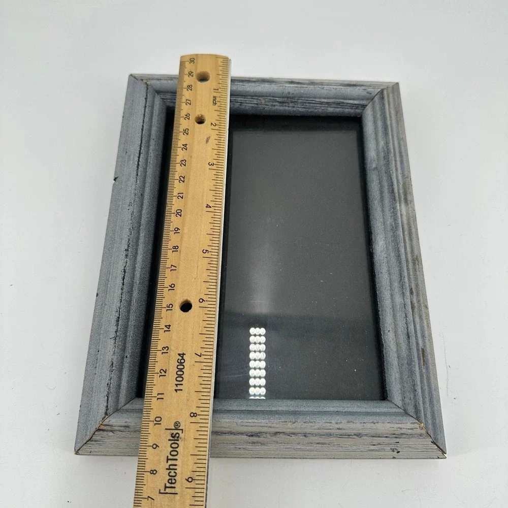 Rustic Gray Weathered Wood 5x7 Picture Frame Farmhouse Tabletop Wall Decor